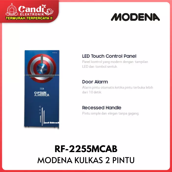 KULKAS BIG REFF 2 PINTU MODENA